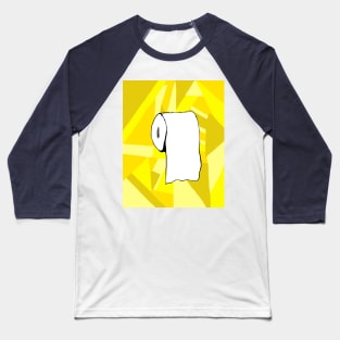 Yellow Toilet Paper Baseball T-Shirt